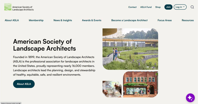 American Society of Landscape Architects multisite experience consolidated on Xperience by Kentico by BlueModus