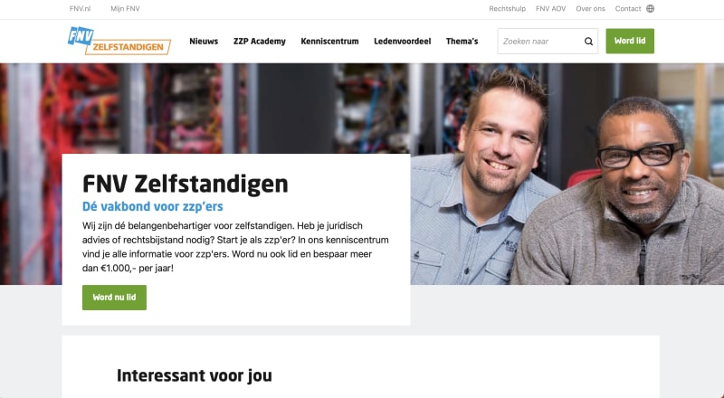 The FNV website