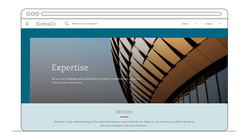 Clyde & Co Expertise page