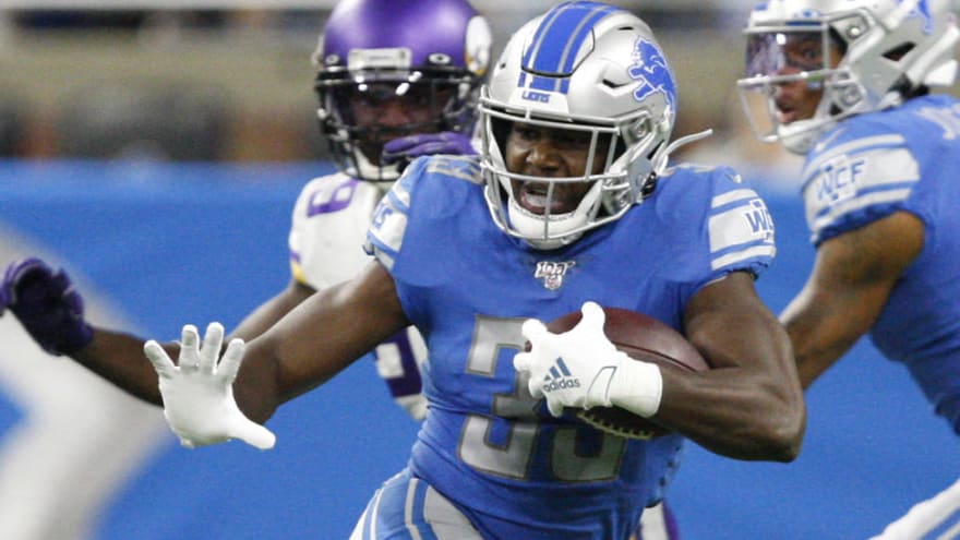 Lions Rb Kerryon Johnson Coming Off Ir Following Knee